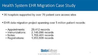 EHR Data Migration Success  5 Million Patient Records  Boston Software Systems  Healthcare RPA [upl. by Eiahpets851]