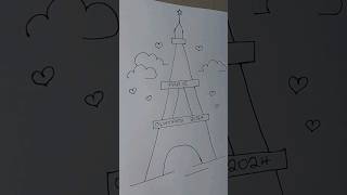 How To Draw The Eiffel Tower Of Paris [upl. by Murdock]