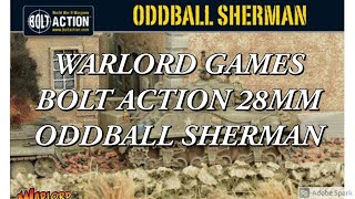 WARLORD GAMESBOLT ACTIONODDBALL SHERMAN [upl. by Nilrev]