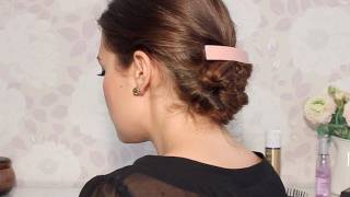 Chignon inspiration vintage simple et rapide [upl. by Saffren]