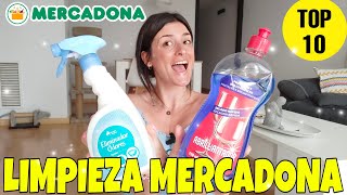 🧽TOP 10 productos de LIMPIEZA de MERCADONA que necesitáis [upl. by Riancho]