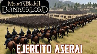 Batalla contra un Gran Ejercito Aserai MOUNT amp BLADE 2 BANNERLORD [upl. by Kimmie]