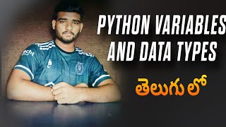 Python Variables And Data Types  Python Explanation In Telugu  Python Language Part 1 [upl. by Alidis]