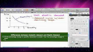 Microeconomics  44 Inelastic and Elastic Demand [upl. by Nivag]