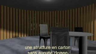 Etude de la quotPaper housequot de Shigeru Ban reconstitution 3D [upl. by Uwton319]