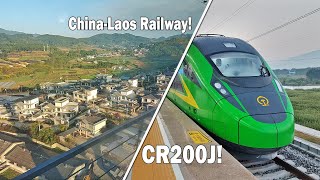 BRAND NEW ChinaLaos Railway  Incredible Tropical Scenery  Second Class Experience [upl. by Bank]