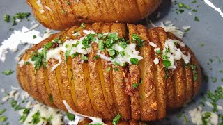 HAVE YOU EVER EAT POTATO LIKE THIS  Hasselback Potatoes Recipe [upl. by Assil]