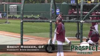 Brent Rooker Prospect Video OF Mississippi State University [upl. by Bensen]