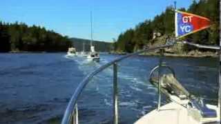 Ranger Tugs Tansiting Dodds Narrows On Way To Nanaimo BC [upl. by Anoyk]