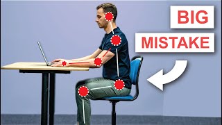 How to Sit Properly  Desk Ergonomics [upl. by Poler530]