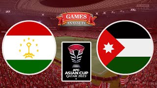 Tajikistan vs Jordan  AFC Asian Cup 2024 Qatar  eFootball PES Gameplay PC HD [upl. by Hamann]