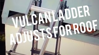 Use Vulcan Ladder 17 Multi Position Adjustable Leg Behind Chimney [upl. by Oneal392]