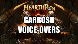 Hearthstone Heroes of Warcraft  Garrosh Hellscream Gameplay Voiceovers [upl. by Jonell]