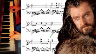 The Hobbit  Misty Mountains Advanced Piano Cover with Sheet Music [upl. by Nevanod]