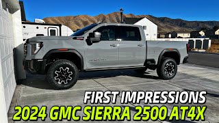 2024 GMC Sierra 2500 AT4X First Impressions [upl. by Glasgo814]