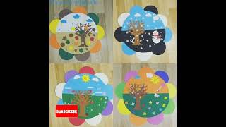 kindergarten wall decor ideasseasons wall decoration ideas for classesytshorts class decor [upl. by Thordis]