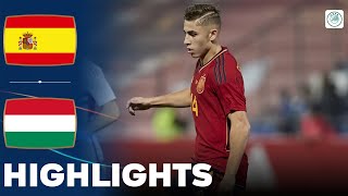 Spain vs Hungary  Highlights  U21 Euro Qualification 17112023 [upl. by Barcellona]