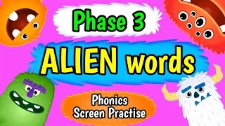 ALIEN WORDS  Phonics Screen Practise  Miss Ellis alienwords phonicsscreen [upl. by Tiffanle849]