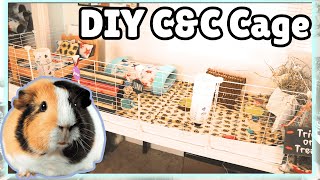 Guinea Pig Cage Makeover  how to build a campc cage [upl. by Acinot]