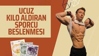 UCUZ KİLO ALDIRAN BESLENME PROGRAMI  3000 KALORİLİK BULK DİYETİ  UCUZ SPORCU BESLENME PLANI  2022 [upl. by Anauq]