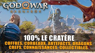 God Of War Ragnarök  100 LE CRATÈRE  Coffres Dragon Corbeaux Artefact  Guide Collectibles [upl. by Rehoptsirhc]