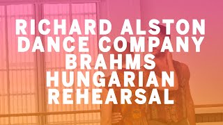 Richard Alston Dance Company Brahms Hungarian Rehearsal [upl. by Anyer]