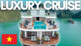 5star LUXURY cruise in Halong Bay Vietnam😍 [upl. by Arahsak330]