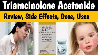 Kenacort Injection Uses and Side Effects  KKort Injection Uses in Urdu  Triamcinolone acetonide [upl. by Fanchette]