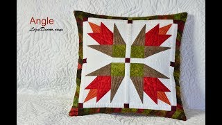 Patchwork tutorial Angle  Patchworkové vzory LizaDecorcom [upl. by Enahpets]