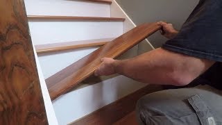 How To Install Prefinished RetroFit Stair Treads from StairTreadscom [upl. by Clarissa]