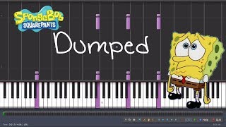 Spongebob  Daytime drama  dumped  piano tutorial [upl. by Yrrep]