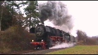 Mit Dampflok 52 8134 vom Siegtal auf den Westerwald  Nikolausfahrten 2000 [upl. by Pomfrey444]