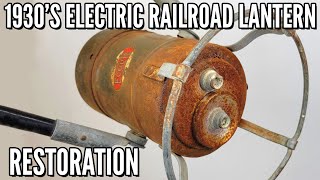 89yearold quotEcolitequot Electric Railroad Lantern Restoration [upl. by Helali]