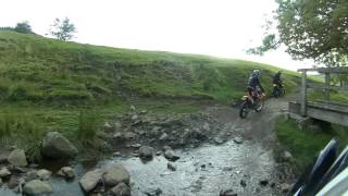 Fording the Cumberland Brook near Wildboarclough in Cheshire [upl. by Ynamrej]