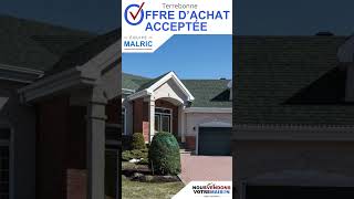 Offre dachat acceptée à Terrebonne 🥳 immobilier realestate immobilierquebec equipemalric [upl. by Ellebanna]