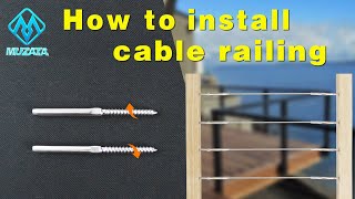 The cheapest cable railing kit ever [upl. by Dion]