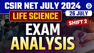 CSIR NET Paper Analysis  CSIR NET Life Science 26th July 2024 Exam Analysis  Priyanka Mam [upl. by Anitsirhc526]