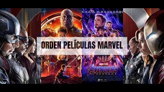 Orden Cronologico de las Peliculas de Marvel 😎 [upl. by Yadrahs]