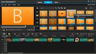 How to Make a Slideshow With Music in Corel VideoStudio Pro X7 [upl. by Trocki]