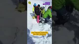 Low Intensity Avalanche Hits JampK’s Gulmarg Trapped Skiers Rescued shorts [upl. by Felix]