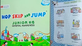 Places Around Us  Hop skip and jump junior kg general awareness pg no 44 45  Kids school [upl. by Elazaro752]