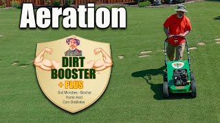 Spring Lawn Aeration and Organic Fertilizer [upl. by Shaffert154]