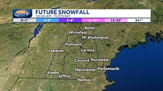 Watch how the snow will accumulate Tuesday afternoon amp evening [upl. by Eelrihs576]