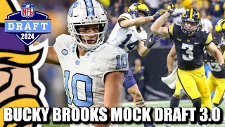 Minnesota Vikings Land QB of the Future and a Star DB in Bucky Brooks Mock Draft 30 [upl. by Murvyn]