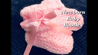 Easy knit baby booties shoes socks or boots for beginners  Newborn  6 months Knitting for Baby 5 [upl. by Giulia62]