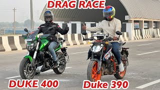 New KTM Duke 390 VS Dominar 400 DRAG Race 🔥 Aayush ssm [upl. by Bolme443]