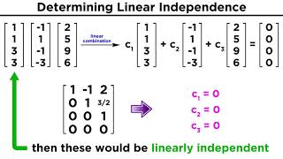 Linear Independence [upl. by Nofpets]