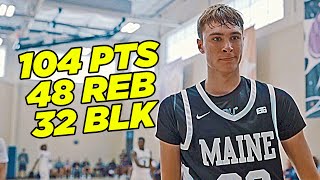 Cooper Flagg HISTORIC Performance at Nike Peach Jam Averaged a TRIPLE DOUBLE w BLOCKS 3 Games [upl. by Nerine965]