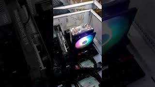 Rainbow Air Cooler Gaming Pc Build Assembled gaming PC pcfanswatercoolingGaming pcWhite Cabinet [upl. by Akere]