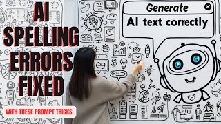 How to get AI to SPELL TEXT CORRECTLY on AI image generator [upl. by Reinhart]